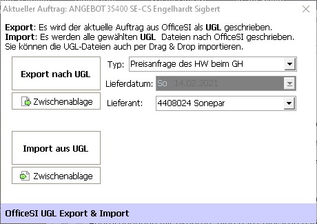UGL Export & Import